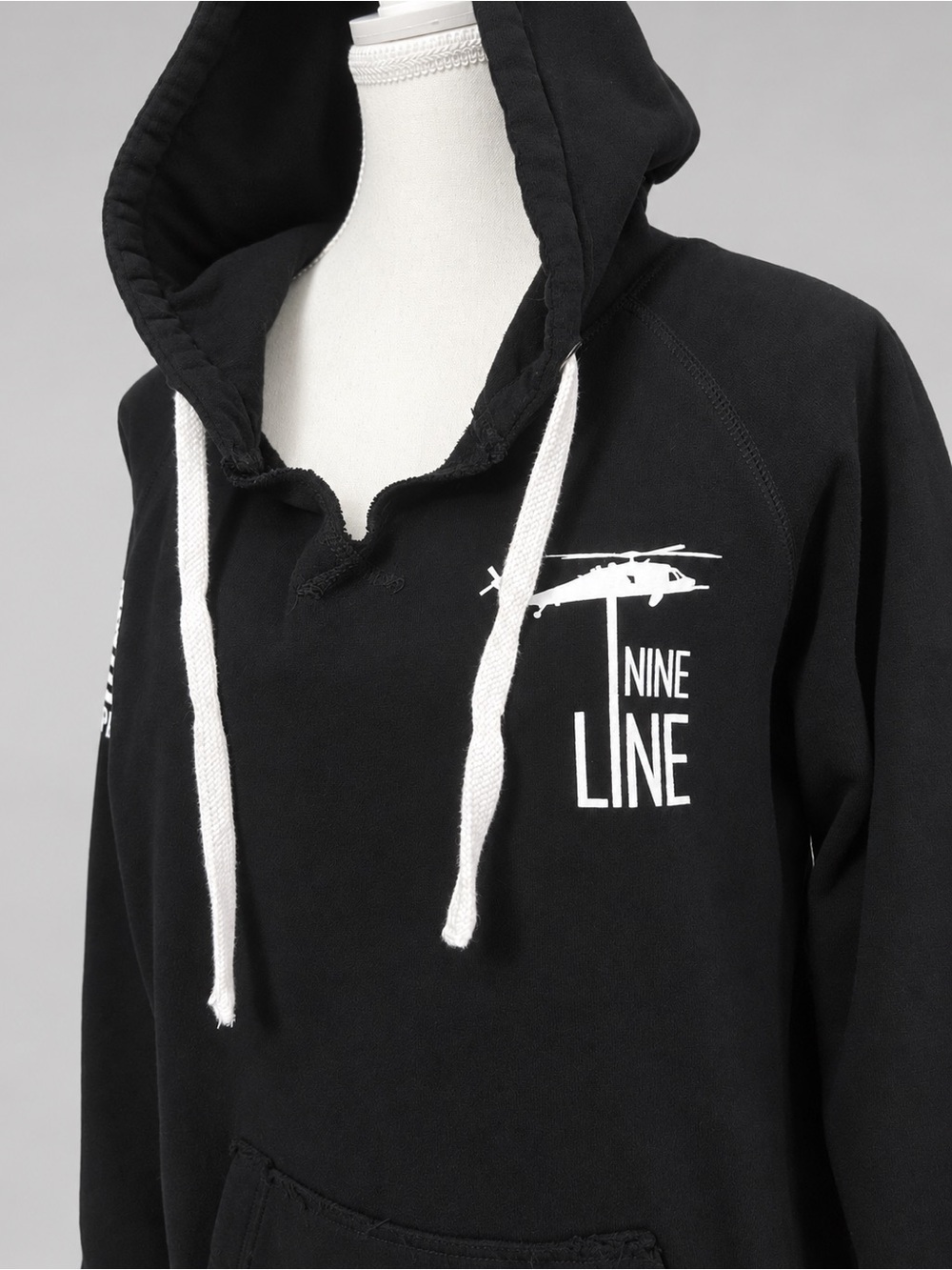 Nine Line Apparel Black Pullover Graphic Hoodie Size M